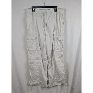 Lululemon Lightweight Adjustable Cargo Pants White Women's Size XL